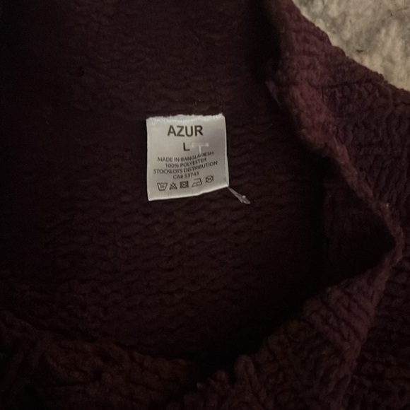 Large Azur Knitted Plum Sweater.  New without Tags. - Picture 10 of 10